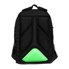 Рюкзак молодёжный 40 х 25 х 13 см, Grizzly, эргономичная спинка, отделение для ноутбука, чёрный/зелёный - Фото 6