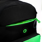 Рюкзак молодёжный 40 х 25 х 13 см, Grizzly, эргономичная спинка, отделение для ноутбука, чёрный/зелёный - Фото 9