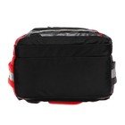 Рюкзак школьный 40 х 27 х 16 см, Grizzly, эргономичная спинка, отделение для ноутбука, чёрный/красный - Фото 10