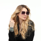 Очки солнцезащитные женские OneSun, uv 400, дужка 13.5 см, ширина 14.3 см, линза 5.3×6 см - Фото 4