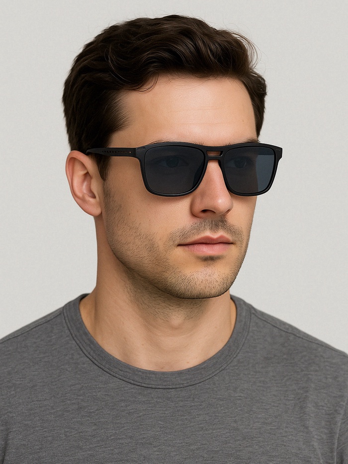 Очки солнцезащитные OneSun, uv 400, дужка 13.7, ширина 14.6 см, линза 4.5×5.6 см - Фото 1