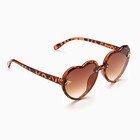 Очки солнцезащитные «OneSun. Сердечки», uv 400, линза 5×6 см, принт леопард - Фото 5