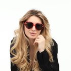 Очки солнцезащитные женские OneSun, uv 400, дужка 14 см, ширина 14 см, линза 5×6 см - Фото 5