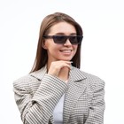 Очки солнцезащитные женские «OneSun. Прямоугольные», uv 400, линза 3.2×5.2 см, прозрачный, серый - Фото 4