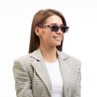 Очки солнцезащитные женские «OneSun. Леопардовый принт», uv 400, линза 3.2×5.2 см, бежевый - Фото 4