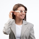 Очки солнцезащитные женские «OneSun. Прямоугольные», uv 400, линза 3.2×5.2 см, белый - Фото 4