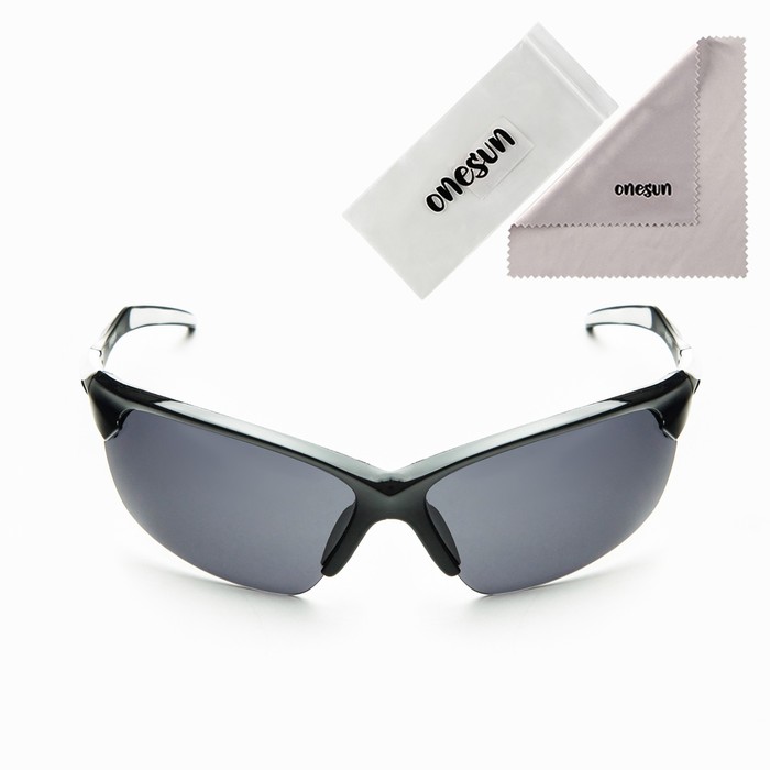 Очки солнцезащитные спортивные OneSun, uv 400, дужка 13 см, ширина 15 см, линза 4×7.2 см - Фото 1