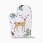 Варежка - прихватка «Доляна. Олени», 26×16 см - Фото 3