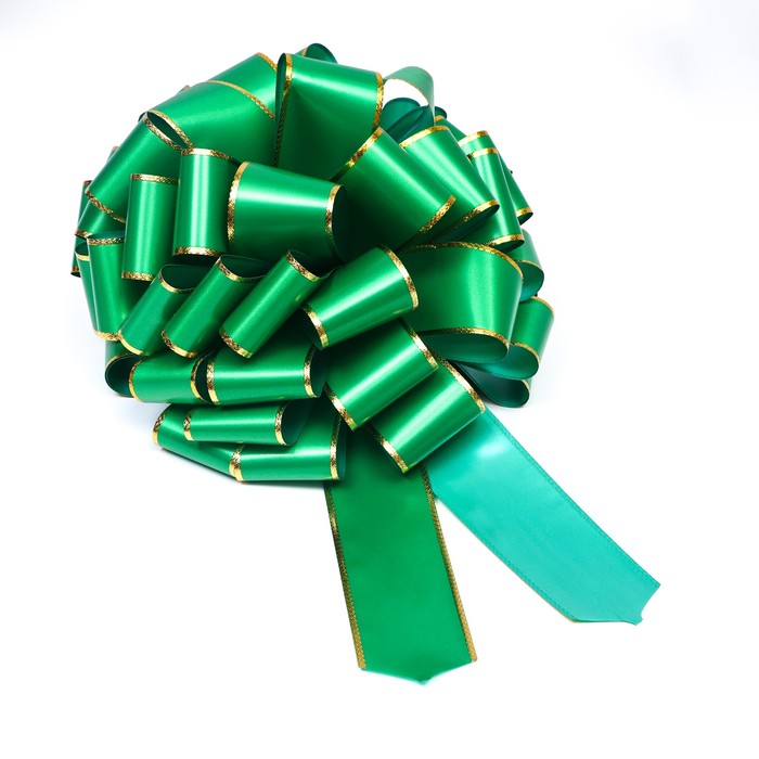 Бант-шар подарочный №7, зелёный - Фото 1