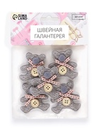 Аппликация «Мишка», 5×4.5 см - Фото 4