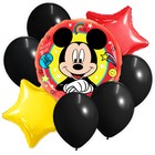Букет из шаров "Мышонок",фольга, латекс, набор из 8 шт., Микки Маус - Фото 1