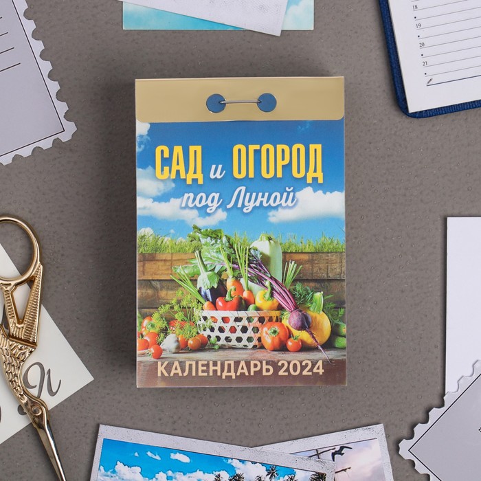 Календарь отрывной "Сад и огород под Луной" 2024 год, 7,7х11,4 см - Фото 1