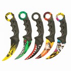 Деревянное оружие, детское сувенирное «Керамбит 2», МИКС, 6.3×19 см - Фото 3