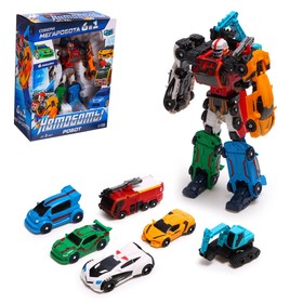 УЦЕНКА Робот «Мегаробот», собирается из 6 машин 9875042