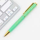 Ручка в подарочном футляре «Лучший учитель», металл, синяя паста, пишущий узел 1 мм - Фото 6