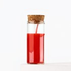 Ароматическая свеча в колбе «Шоколад», 3×3×8 см - Фото 2