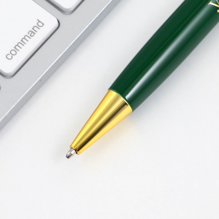 Ручка в подарочном футляре «Дорогой учитель», металл, синяя паста, пишущий узел 1.0 мм - фото 1904874172