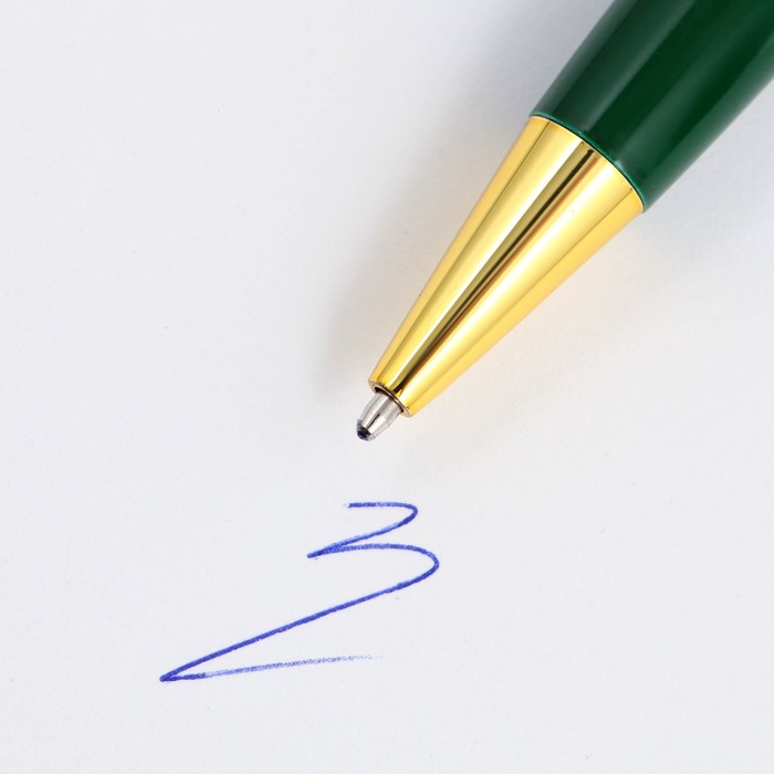 Ручка в подарочном футляре «Дорогой учитель», металл, синяя паста, пишущий узел 1.0 мм - фото 1904874174