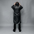 Дождевик взрослый мужской плащ DANGER, на молнии, размер 50-54, цвет чёрный - Фото 3