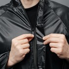 Дождевик взрослый мужской плащ DANGER, на молнии, размер 50-54, цвет чёрный - Фото 16