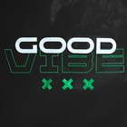 Дождевик взрослый укороченный GOOD VIBE, на кнопках, цвет чёрный, размер 42-48 - Фото 5