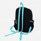 Рюкзак молодёжный из текстиля, 4 кармана, цвет чёрный/зелёный - фото 7008267