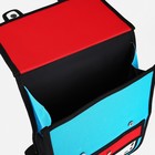 Рюкзак детский на молнии, цвет голубой/красный - фото 7008281