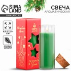 Ароматическая свеча новогодняя «Создай уют», еловые шишки, 3×3×8 см - Фото 1