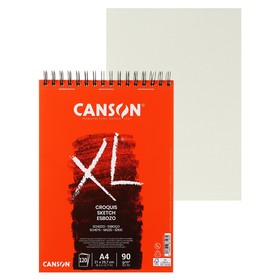 Альбом на спирали для графики CANSON XL Croquis, 21 х 29.7 см, 120 листов, Легкое зерно, Слоновая кость, 90 г/м2 9832754