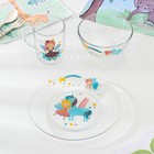 Набор стеклянной детской посуды «Принцессы», 3 предмета - фото 6067353