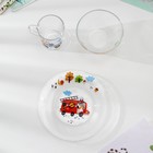 Набор стеклянной детской посуды «Спецтехника», 3 предмета - Фото 2