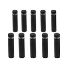 Дистанционный держатель для табличек, 12×50 мм, черный, набор 10 шт. - Фото 1