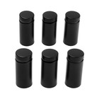 Дистанционный держатель для табличек, 19×40 мм, черный, набор 6 шт. - Фото 1