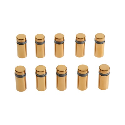 Дистанционный держатель для табличек, 12×25 мм, цвет золото, набор 10 шт.