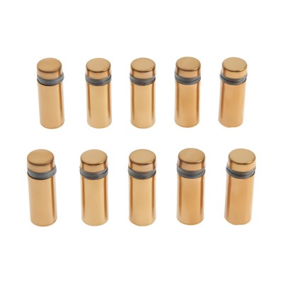 Дистанционный держатель для табличек, 12×30 мм, цвет золото, набор 10 шт.