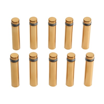 Дистанционный держатель для табличек, 12×50 мм, цвет золото, набор 10 шт.