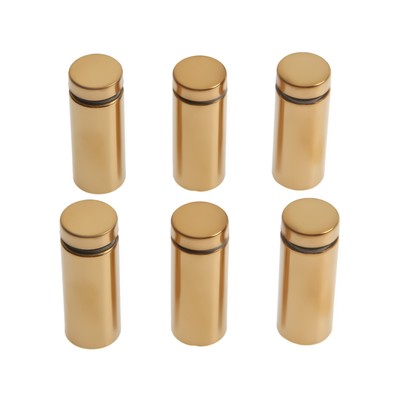 Дистанционный держатель для табличек, 16×40 мм, цвет золото, набор 6 шт.