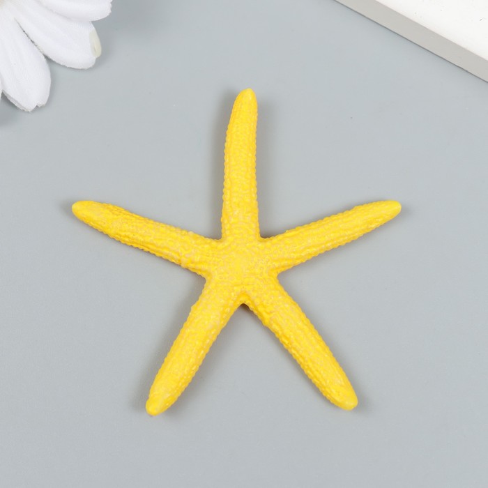 Фигурка для флорариума полистоун &quot;Жёлтая морская звезда&quot; 6,3х6 см