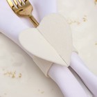 Набор декоративных колец для салфеток «Сердечки» 2 шт., d=5 см, 100% п/э, фетр - Фото 3