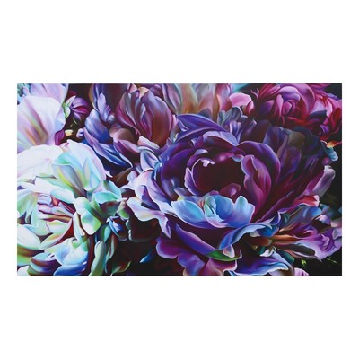 Картина- холст на подрамнике "Разноцветные пионы"   60*100 см