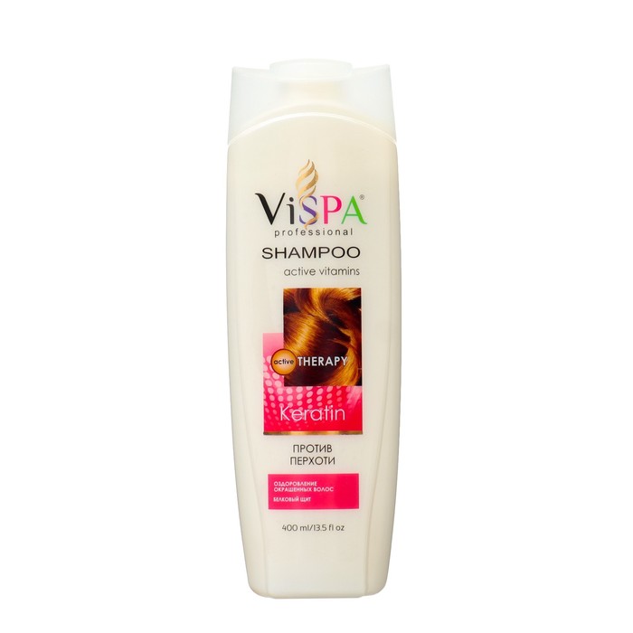 Шампунь для волос ViSPA против перхоти Keratin 400 мл - Фото 1