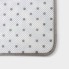 Коврик для ванной Доляна «Галька», 40×60 см, цвет серый - фото 7247926