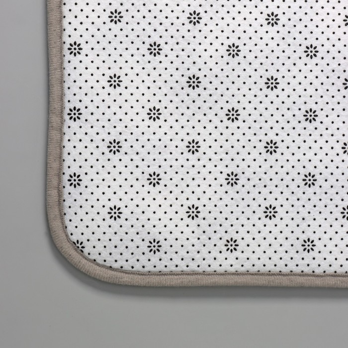 Коврик для дома «Галька», 40×60 см, цвет серый