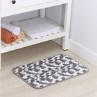 Коврик для ванной и туалета Доляна «Галька», 40×60 см, цвет серый - Фото 2