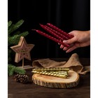 Набор свечей Новогодний 8 шт,  1,5 см х 1,5 см х 15 см - фото 119574252