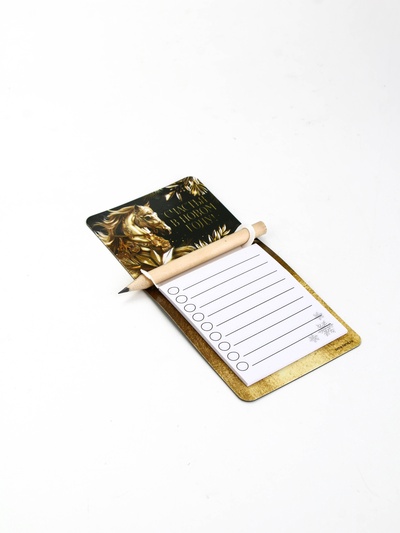 Магниты с блоком для записи и карандашом «Исполнения желаний», набор 4 шт.