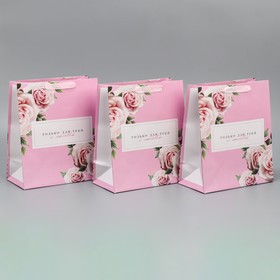 Набор подарочных пакетов «Только для тебя с любовью», 25 × 21 × 11,5 см