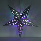 Новогоднее ёлочное украшение звезда с гирляндой «Космическое небо», 45×45 см, модель G-12 - фото 47162516