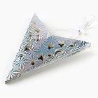 Новогоднее ёлочное украшение звезда с гирляндой «Космическое небо», 45×45 см, модель G-12 - фото 47162522