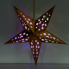 Новогоднее ёлочное украшение звезда с гирляндой «Искры», 45×45 см, модель G-13 - фото 47162528